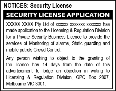 Advertise notice australia