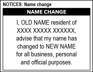 Advertise notice australia